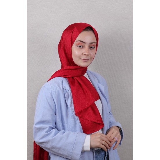 LEVİDOR KRİSTAL YORYO ABİYE ŞAL - KIRMIZI