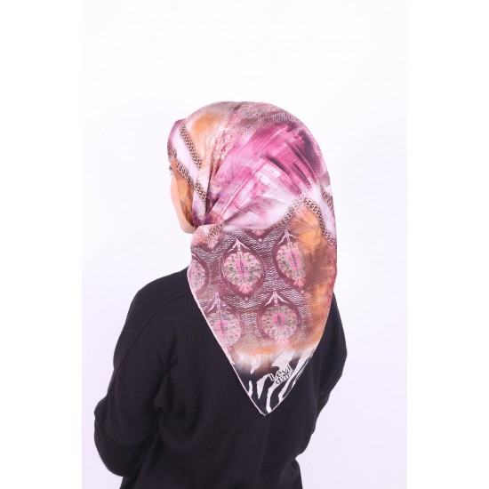 LEVİDOR TWİL İPEK EŞARP PEMBE