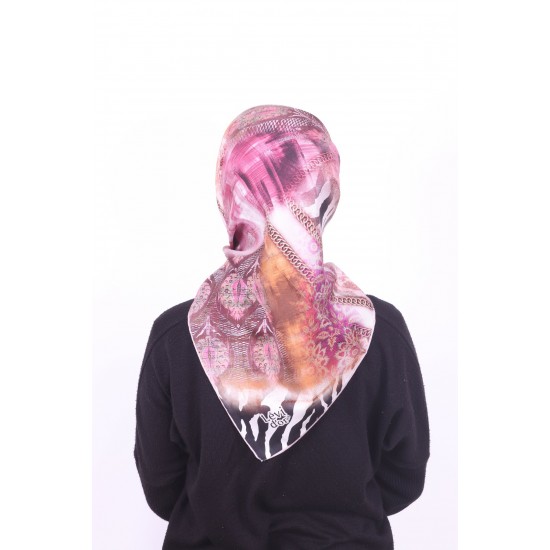LEVİDOR TWİL İPEK EŞARP PEMBE