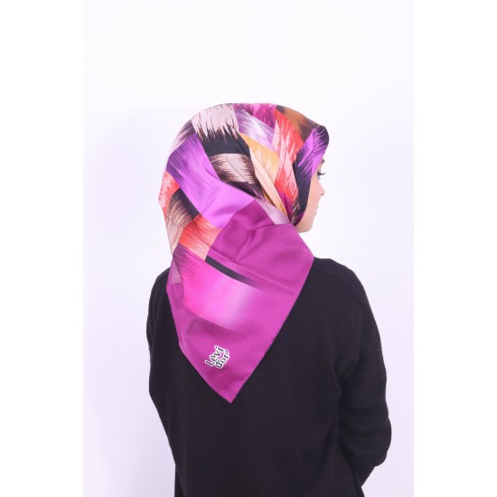 LEVİDOR TWİL İPEK EŞARP PEMBE