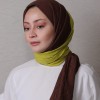 LORYAN SCARF ÇİFT RENK CRUSH 2 ACI KAHVE-LİMON KÜFÜ