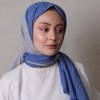 LORYAN SCARF ÇİFT RENK CRUSH 2 KOT MAVİ-MERMER