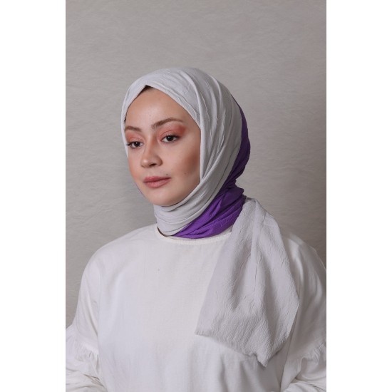 LORYAN SCARF ÇİFT RENK CRUSH 2 KOT VERY-POLEN