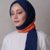 LORYAN SCARF ÇİFT RENK CRUSH 2 LACİVERT-ORANGE