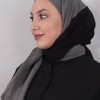 LORYAN SCARF ÇİFT RENK CRUSH 2 SİYAH-ANTRASİT