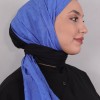 LORYAN SCARF ÇİFT RENK CRUSH 2 SİYAH-İNDİGO