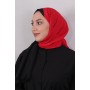 LORYAN SCARF ÇİFT RENK CRUSH 2 SİYAH-KIRMIZI