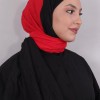 LORYAN SCARF ÇİFT RENK CRUSH 2 SİYAH-KIRMIZI
