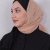 LORYAN SCARF ÇİFT RENK CRUSH 2 SİYAH-KOYU BEJ