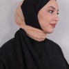 LORYAN SCARF ÇİFT RENK CRUSH 2 SİYAH-KOYU BEJ