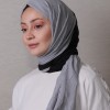 LORYAN SCARF ÇİFT RENK CRUSH 2 SİYAH-MERMER