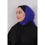 LORYAN SCARF ÇİFT RENK CRUSH 2 SİYAH-SAKS