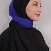 LORYAN SCARF ÇİFT RENK CRUSH 2 SİYAH-SAKS