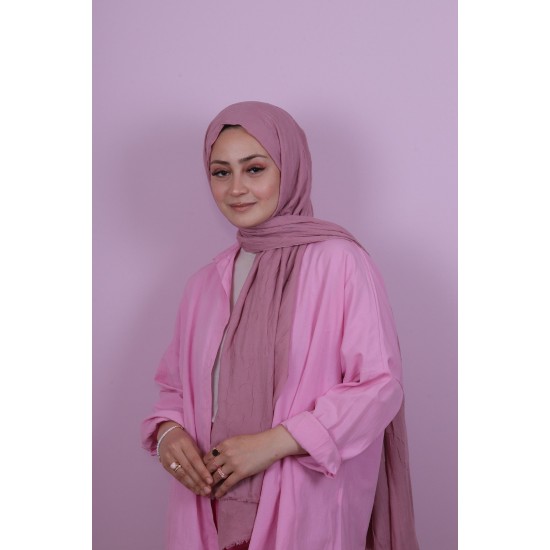 LORYAN SCARF COTTON CRUSH ŞAL - GÜL
