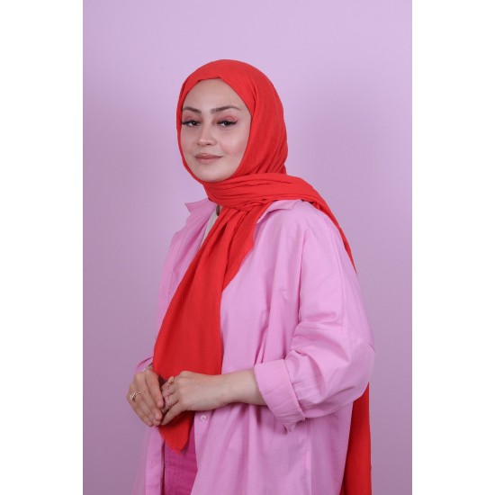 LORYAN SCARF COTTON CRUSH ŞAL - MERCAN