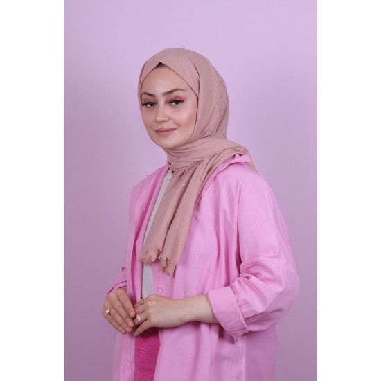LORYAN SCARF COTTON CRUSH ŞAL - SOĞAN