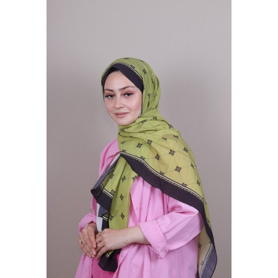LORYAN SCARF DİAMOND BAKLAVA ŞAL - FISTIK YEŞİLİ