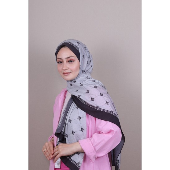 LORYAN SCARF DİAMOND BAKLAVA ŞAL - GRİ