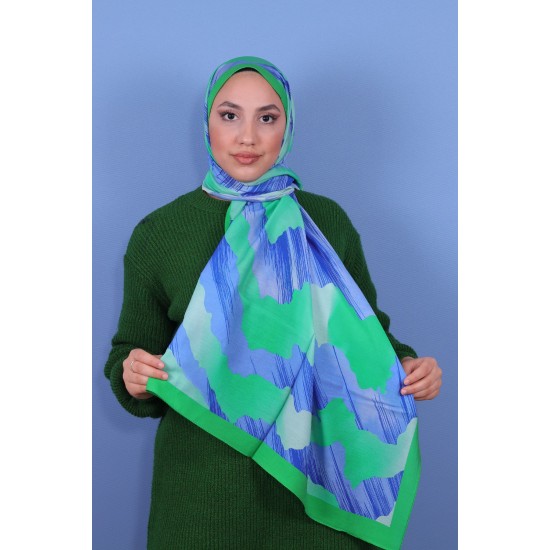 LORYAN SCARF DİAMOND BULUT 2- BENETTON