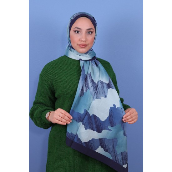 LORYAN SCARF DİAMOND BULUT 2- PETROL