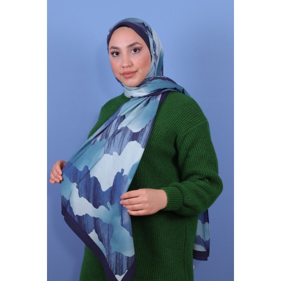 LORYAN SCARF DİAMOND BULUT 2- PETROL