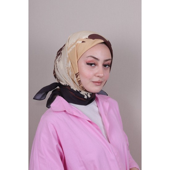 LORYAN SCARF DİAMOND FIRÇA EŞARP - ACI KAHVE