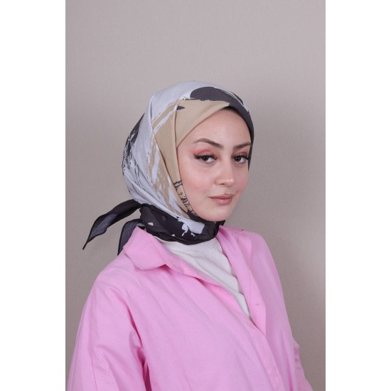 LORYAN SCARF DİAMOND FIRÇA EŞARP - ANTRASİT