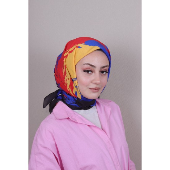 LORYAN SCARF DİAMOND FIRÇA EŞARP - LACİVERT