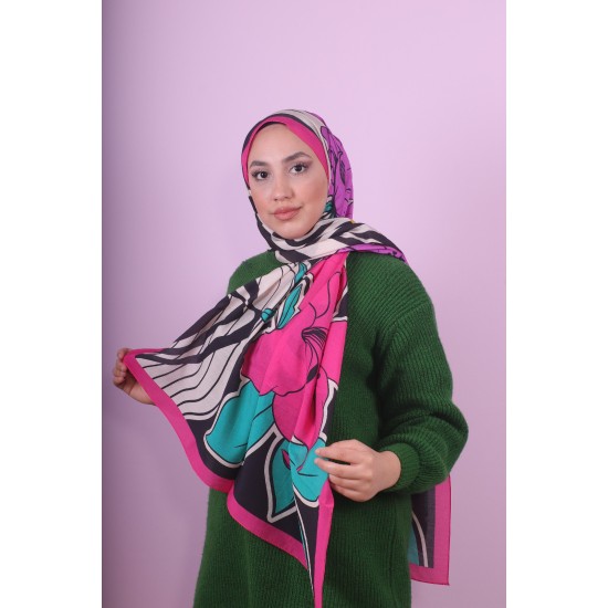 LORYAN SCARF DİAMOND ORKİDE 2 - FUŞYA