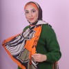 LORYAN SCARF DİAMOND ORKİDE 2 - ORANGE