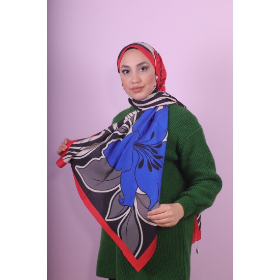 LORYAN SCARF DİAMOND ORKİDE 2 - SAKS MERCAN