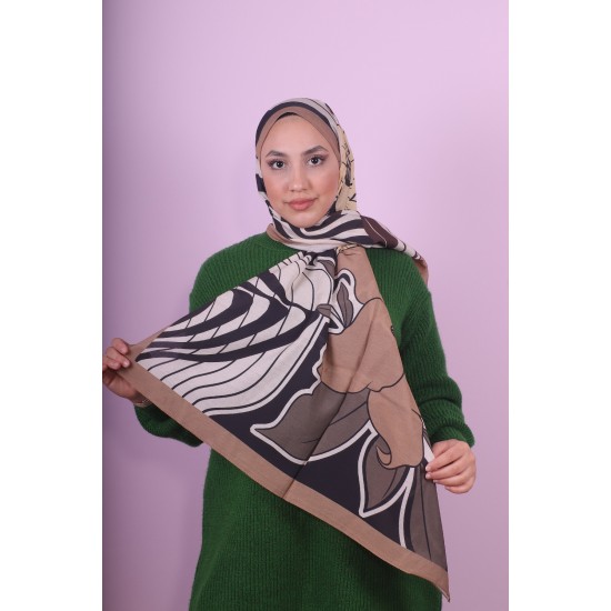 LORYAN SCARF DİAMOND ORKİDE 2 - VİZON