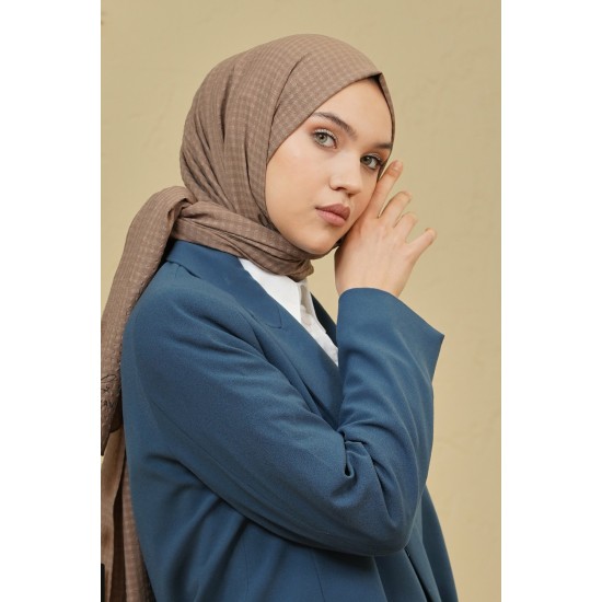 LORYAN SCARF MARTİNA ŞAL - CAPPUCİNO