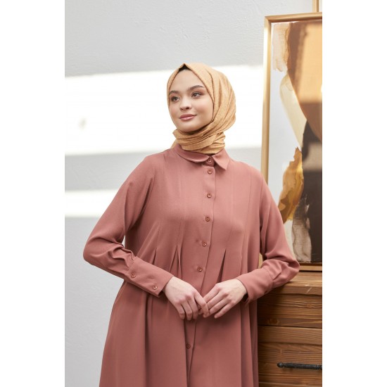 LORYAN SCARF MARTİNA ŞAL - KOYU BEJ