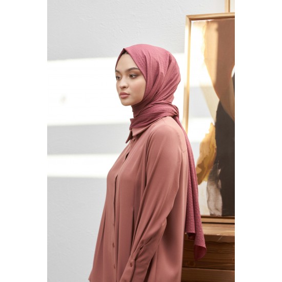 LORYAN SCARF MARTİNA ŞAL - KOYU GÜL