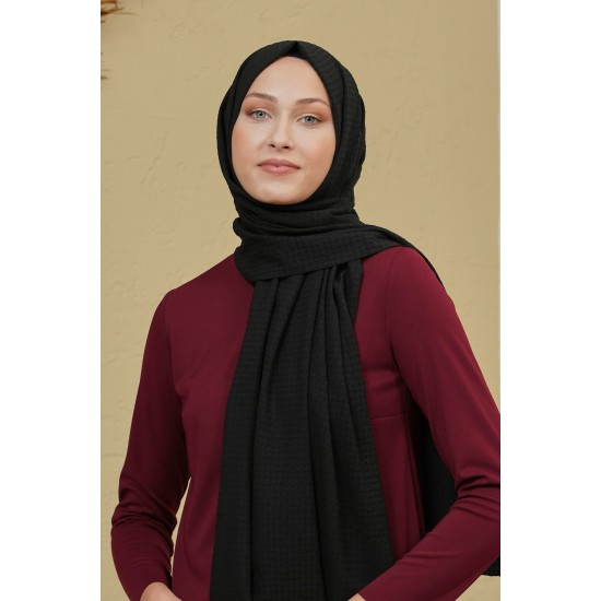 LORYAN SCARF MARTİNA ŞAL - SİYAH