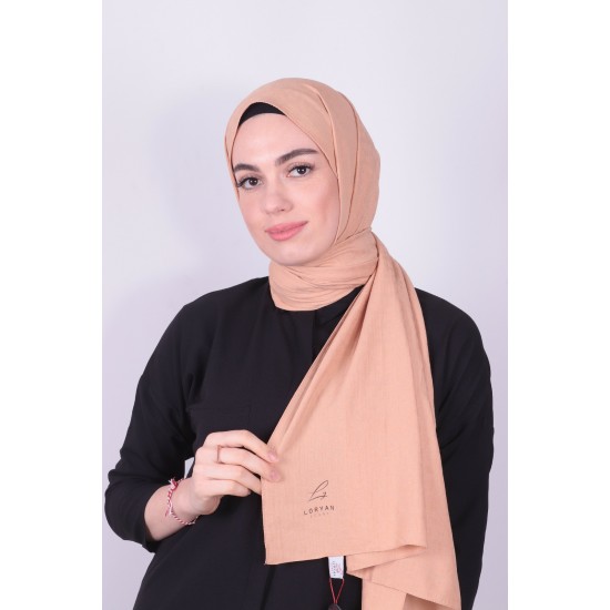 LORYAN SCARF TINA ŞAL KOYU BEJ