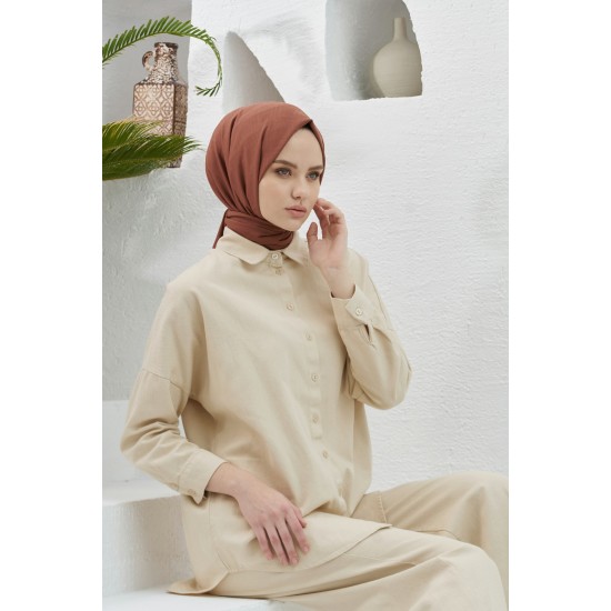 LORYAN SCARF TUANA ŞAL 2 - AÇIK KAHVE