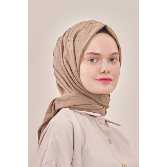 LORYAN SCARFS VİVA CRUSH BAMBOO LYCRA ŞAL CAPPUCİNO