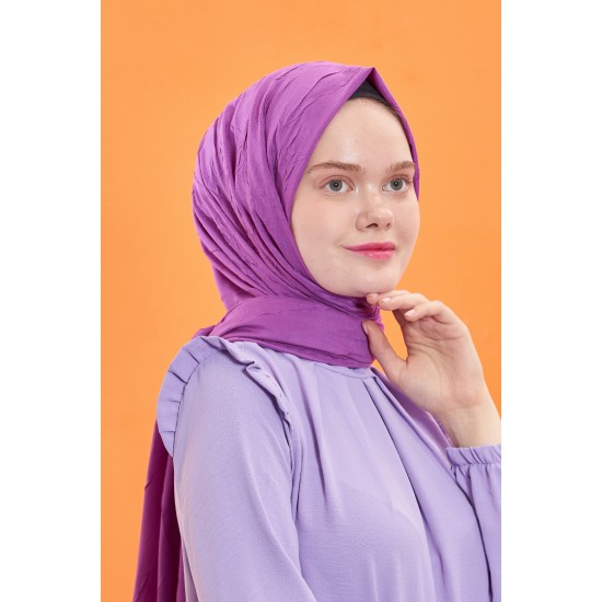LORYAN SCARFS VİVA CRUSH BAMBOO LYCRA ŞAL MOR