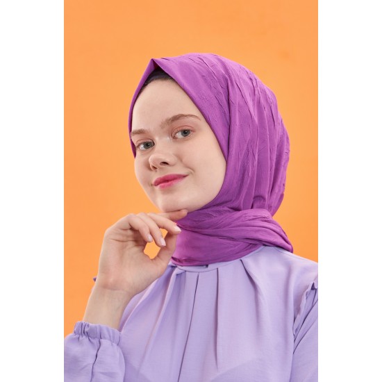 LORYAN SCARFS VİVA CRUSH BAMBOO LYCRA ŞAL MOR