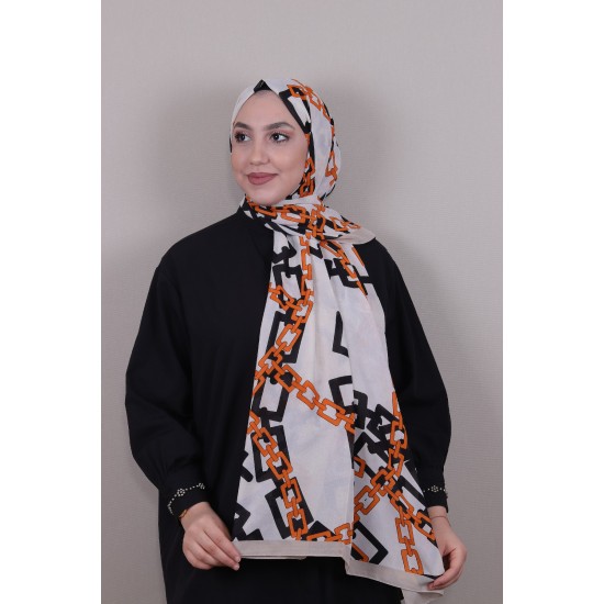 MEDİNE İPEĞİ ŞAL ZİNCİR MODEL 1 KREM