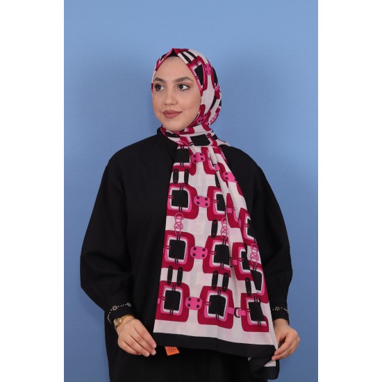 MEDİNE İPEĞİ ŞAL ZİNCİR MODEL 2 FUŞYA
