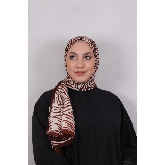MODAKAŞMİR DESENLİ MEDİNE İPEĞİ ŞAL MODEL 24 BORDO