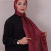 MODAKAŞMİR İPEKSİ JAKAR ŞAL 1 BORDO