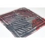 PİCASSO KRİSTAL EŞARP 4 BORDO-GRİ