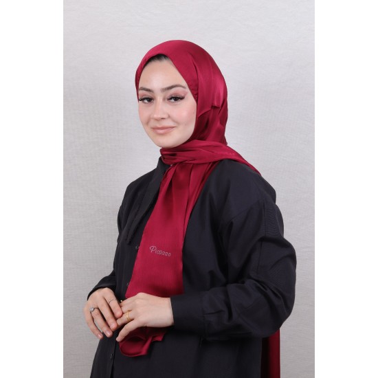 PİCASSO YORYO SATEN ŞAL - BORDO