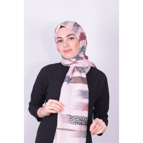 POLO CAZZ PAMUK DIJİTAL ŞAL 2 SOMON