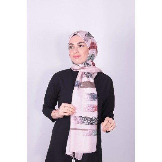 POLO CAZZ PAMUK DIJİTAL ŞAL 2 SOMON