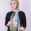 POLO CAZZ PAMUK DIJİTAL ŞAL YEŞİL